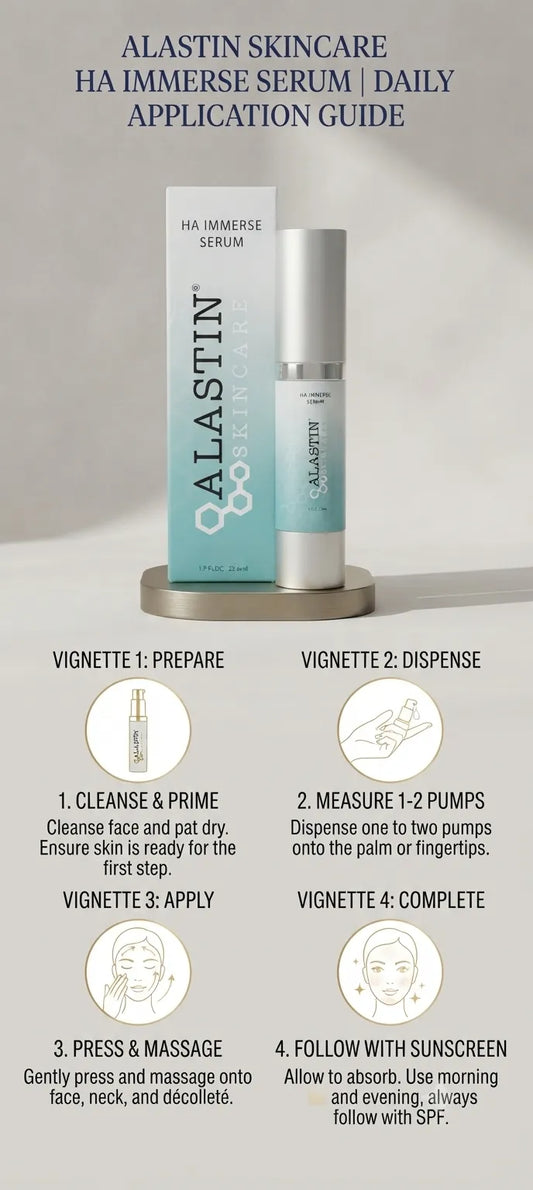 ALASTIN Skincare HA Immerse Hyaluronic Acid Serum for Deep Hydration, 1 oz