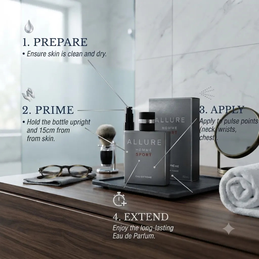 Chanel Allure Homme Sport Eau Extreme Cologne for Men, 150 ml